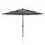 3-poziomowy parasol na aluminiowym słupku, antracytowy, 3,5 m