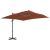 Parasol ogrodowy Cantilever z aluminiowym słupkiem, terakota, 400x300 cm