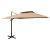 Parasol ogrodowy Cantilever z podwójnym blatem 300x300 cm Taupe