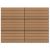 Płytki tarasowe, 6 szt., WPC, 60x30 cm, 1,08 m², brązowe
