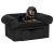 Sofa dla psa, z szufladą, czarna, 75x50x38 cm, pluszowa