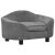Sofa dla psa, szara, 67x47x36 cm, pluszowa