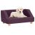 Sofa dla psa, burgundowa, 95x63x39 cm, lniana