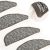 Nakładki na schody, 15 szt., antracytowe, 56x17x3 cm