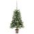 Sztuczna choinka z lampkami i bombkami, 65 cm, zielona