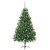 Sztuczna choinka z lampkami i bombkami, 210 cm, zielona