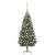 Sztuczna choinka z lampkami, bombkami i szyszkami, 180 cm
