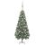Sztuczna choinka z lampkami, bombkami i szyszkami, 210 cm