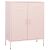Szafka, różowa, 80x35x101,5 cm, stalowa