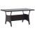 Stół ogrodowy, czarny, 120x70x66 cm, polirattanowy