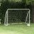 Bramka piłkarska z siatką, biała, 180x90x120, stalowa