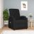Fotel z masażem, czarny, obity tkaniną