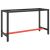 Rama do stołu roboczego, czerwono-czarna, 140x50x79 cm, metal