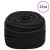 Linka żeglarska, czarna jednolita, 20 mm, 25 m, polipropylen