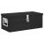 Skrzynka do przechowywania, czarna, 70x31x27 cm, aluminium