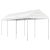 Namiot ogrodowy z dachem, biały, 6,69x2,28x2,69 m, polietylen