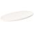 Blat stołu, biały, 70x35x2,5 cm, lite drewno sosnowe, owalny