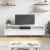 Szafka pod TV, biała, 150x30x44,5 cm, materiał drewnopochodny