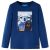 Koszulka dziecięca z długimi rękawami, indygo, 116