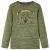 Koszulka dziecięca z długimi rękawami, khaki melanż, 128