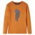 Koszulka dziecięca z długimi rękawami, ciemna ochra, 116
