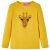 Koszulka dziecięca z długimi rękawami, ciemna ochra, 116