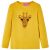 Koszulka dziecięca z długimi rękawami, ciemna ochra, 140