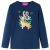 Koszulka dziecięca z długimi rękawami, granatowa, 92