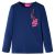 Koszulka dziecięca z długimi rękawami, granatowa, 128