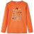 Koszulka dziecięca z długimi rękawami, palony pomarańcz, 92