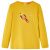 Koszulka dziecięca z długimi rękawami, ciemna ochra, 92