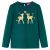 Koszulka dziecięca z długimi rękawami, ciemna zieleń, 116