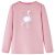 Koszulka dziecięca z długimi rękawami, jasny róż, 128