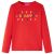 Koszulka dziecięca z długimi rękawami, czerwona, 92