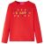 Koszulka dziecięca z długimi rękawami, czerwona, 104
