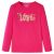 Koszulka dziecięca z długimi rękawami, jaskrawy róż, 104