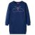 Dziecięca sukienka dresowa, granatowa, 92