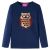 Koszulka dziecięca z długimi rękawami, granatowa, 92