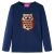 Koszulka dziecięca z długimi rękawami, granatowa, 116