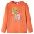 Koszulka dziecięca z długimi rękawami, palony pomarańcz, 128