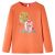 Koszulka dziecięca z długimi rękawami, palony pomarańcz, 140