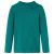 Koszulka dziecięca z długimi rękawami, prążkowana, ciemnozielona, 104