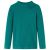 Koszulka dziecięca z długimi rękawami, prążkowana, ciemnozielona, 140