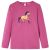 Koszulka dziecięca z długimi rękawami, malinowa, 92