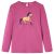 Koszulka dziecięca z długimi rękawami, malinowa, 116