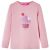 Koszulka dziecięca z długimi rękawami, jasny róż, 116