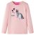 Koszulka dziecięca z długimi rękawami, jasny róż, 116