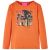 Koszulka dziecięca z długimi rękawami, palony pomarańcz, 92