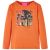 Koszulka dziecięca z długimi rękawami, palony pomarańcz, 104
