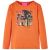 Koszulka dziecięca z długimi rękawami, palony pomarańcz, 128